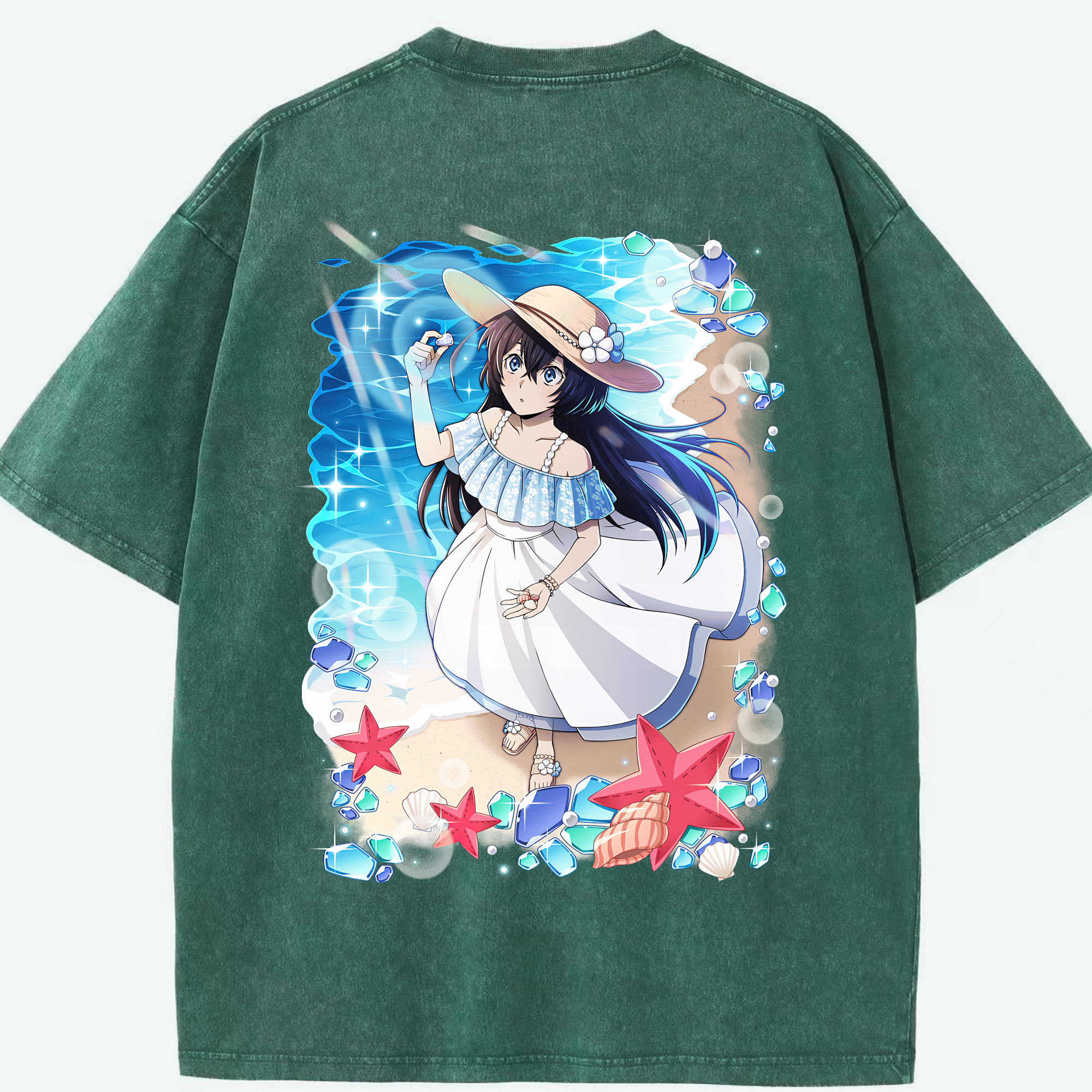 （画像用） 文豪ストレイドッグス Bungo Stray Dogs 綿100% ヴィンテージ風 半袖Tシャツ（背面プリント）